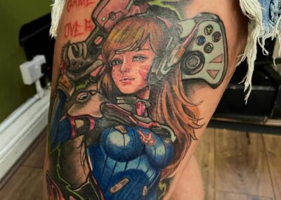 Anime Girl Tattoo