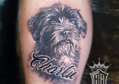 Charlie the Dog Tattoo