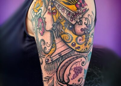 Colourful Sleeve Tattoo