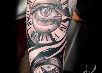 Compass and Clock and Eye