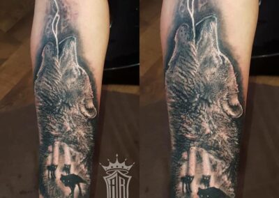Cry Wolf Tattoo