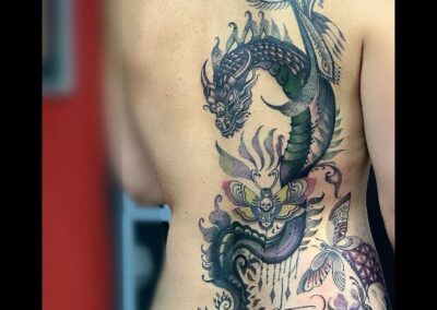 Dragon Flight Tattoo
