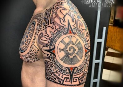 Encompassed Shoulder Tattoo