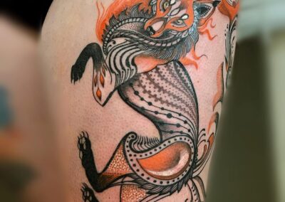 Fiery Fox Tattoo