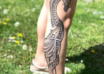 Giraffe Leg Tattoo