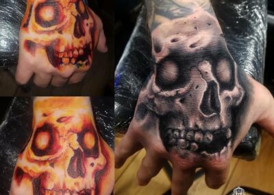 Hand of The Skull Tattoo