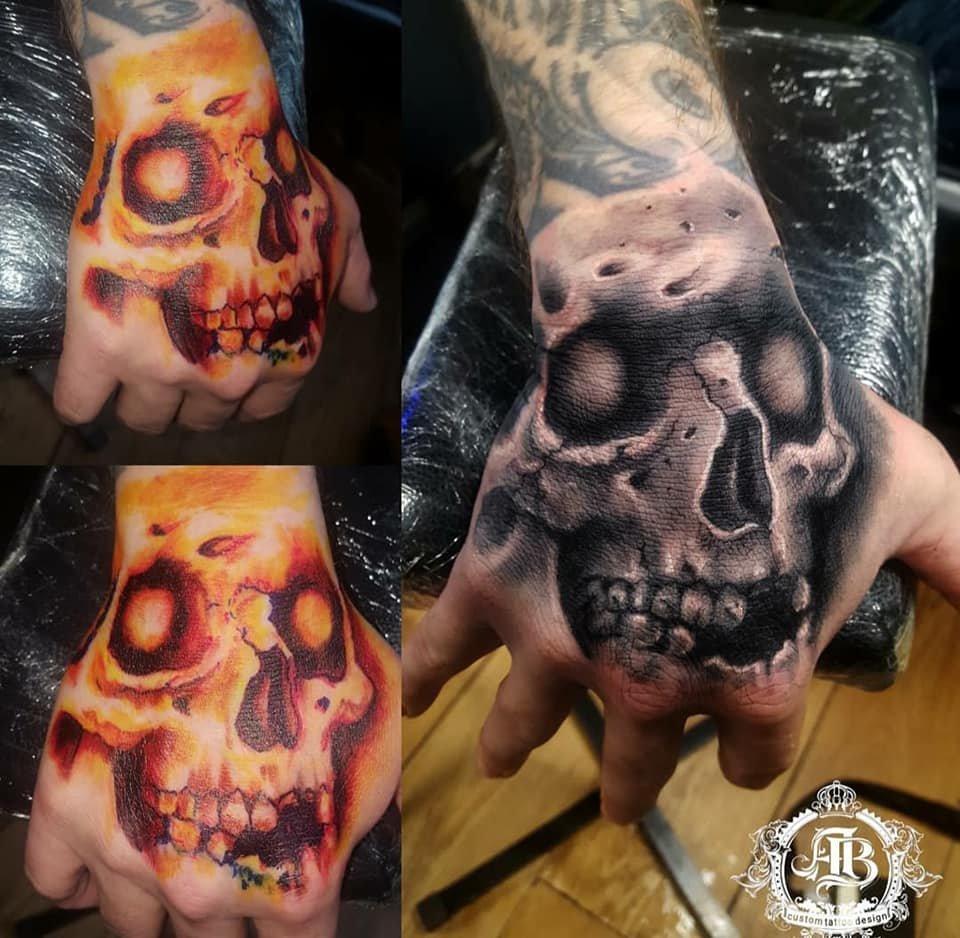 Hand of The Skull Tattoo Hand of The Skull Tattoo
