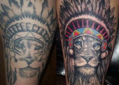 Indian Lion Tattoo