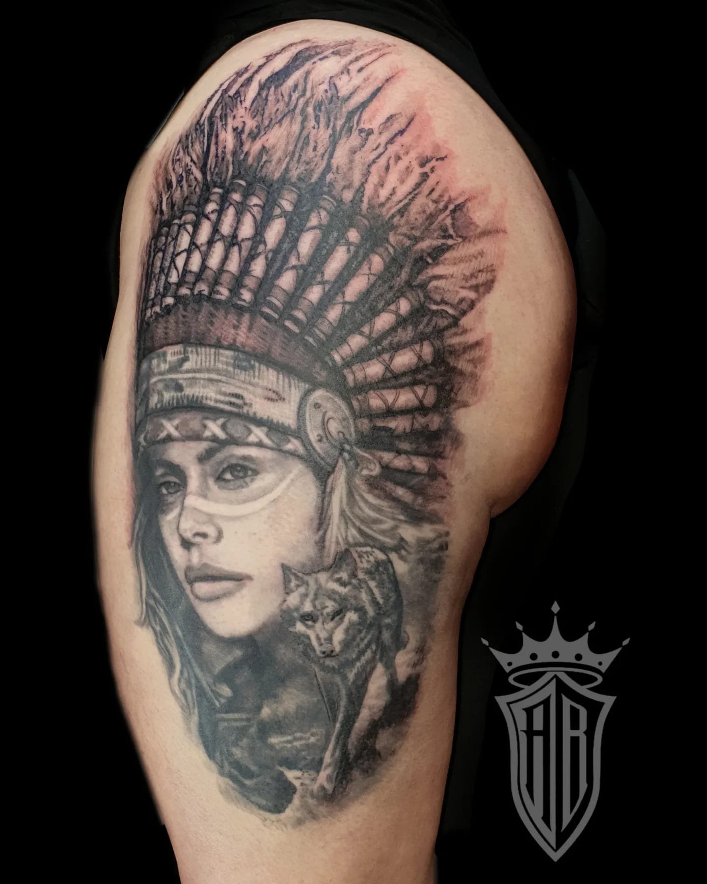 Indian Wolf Tattoo Indian Wolf Tattoo