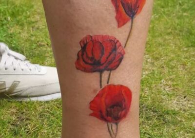Red Flowers Tattoo
