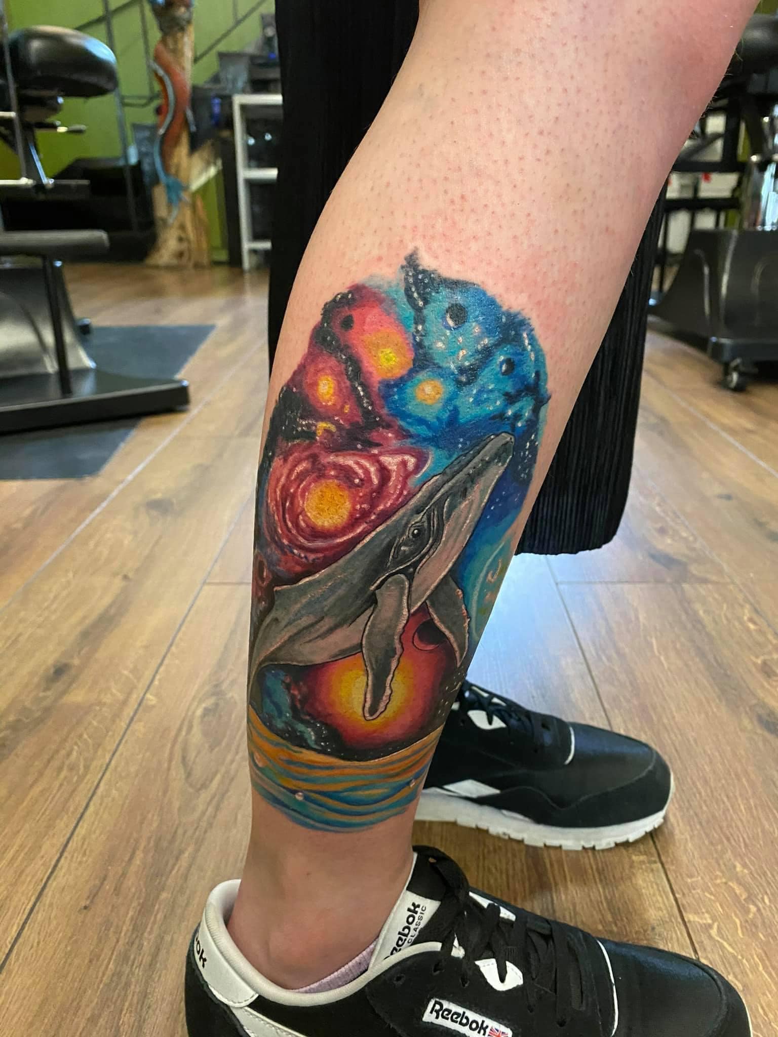 Space Whale Tattoo