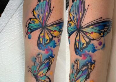 Watercolour Butterflies Tattoo