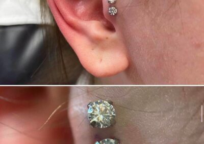 Tragus Conch and Helix Piercing